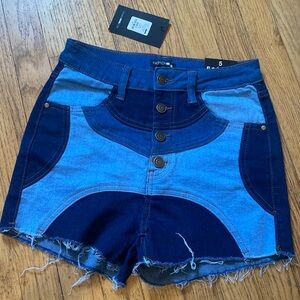 NWT Fashion Nova Devil In The Details Denim Shorts - 5